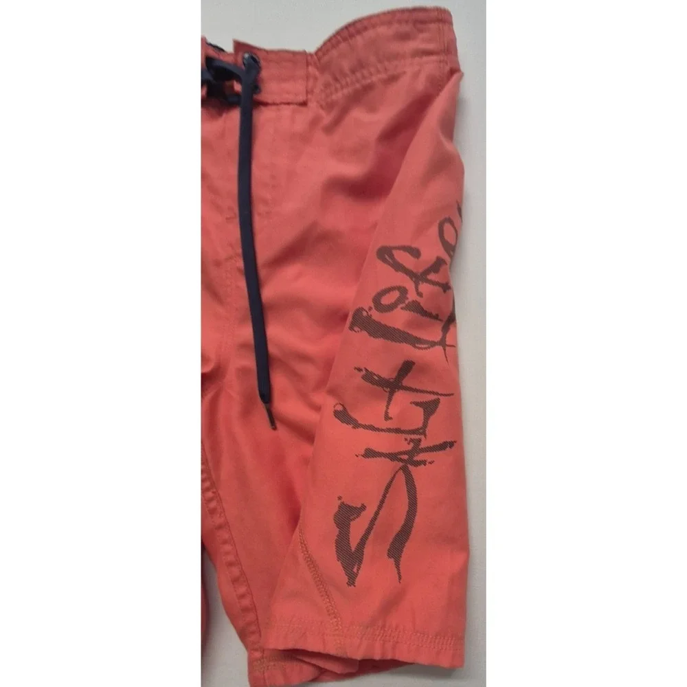 Salt Life men's pink boardshort trunks‎ Large drawstring elastic waist pockets